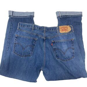 Vintage Levis 501 Jeans Mens W40 L32 (38x31) Button Fly Straight Leg Red Tab 90'